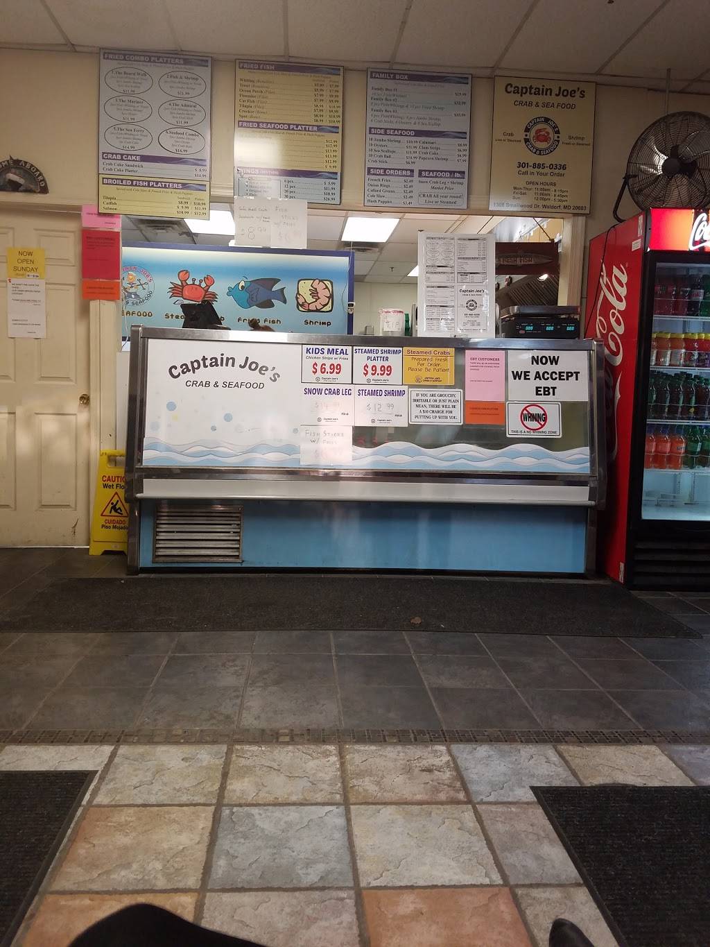 Captain Joe Crab & Seafood | restaurant | 1308 Smallwood Dr, Waldorf, MD 20603, USA | 3018850336 OR +1 301-885-0336