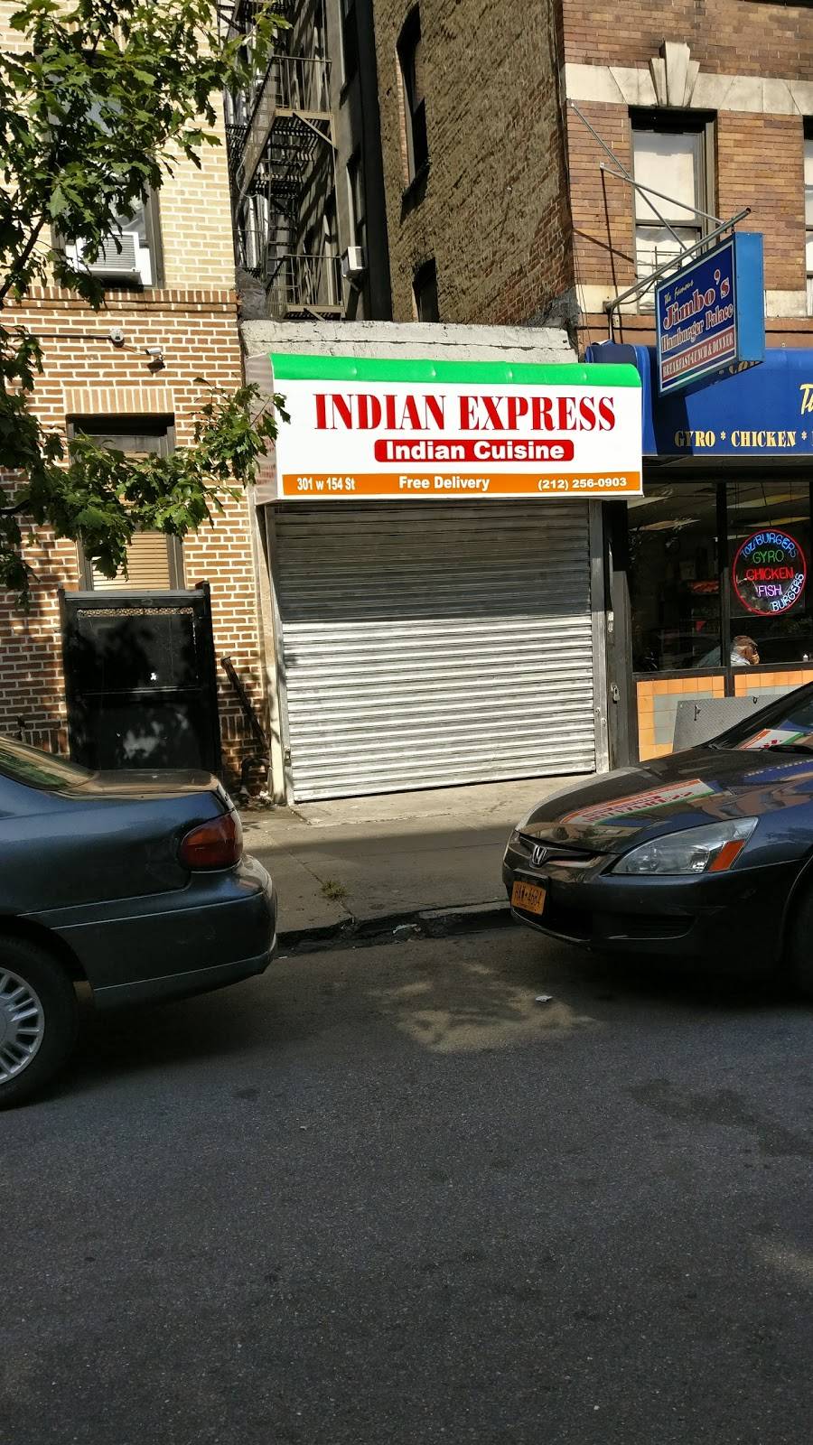 Indian Express | restaurant | 301 W 154th St, New York, NY 10039, USA | 2122560903 OR +1 212-256-0903