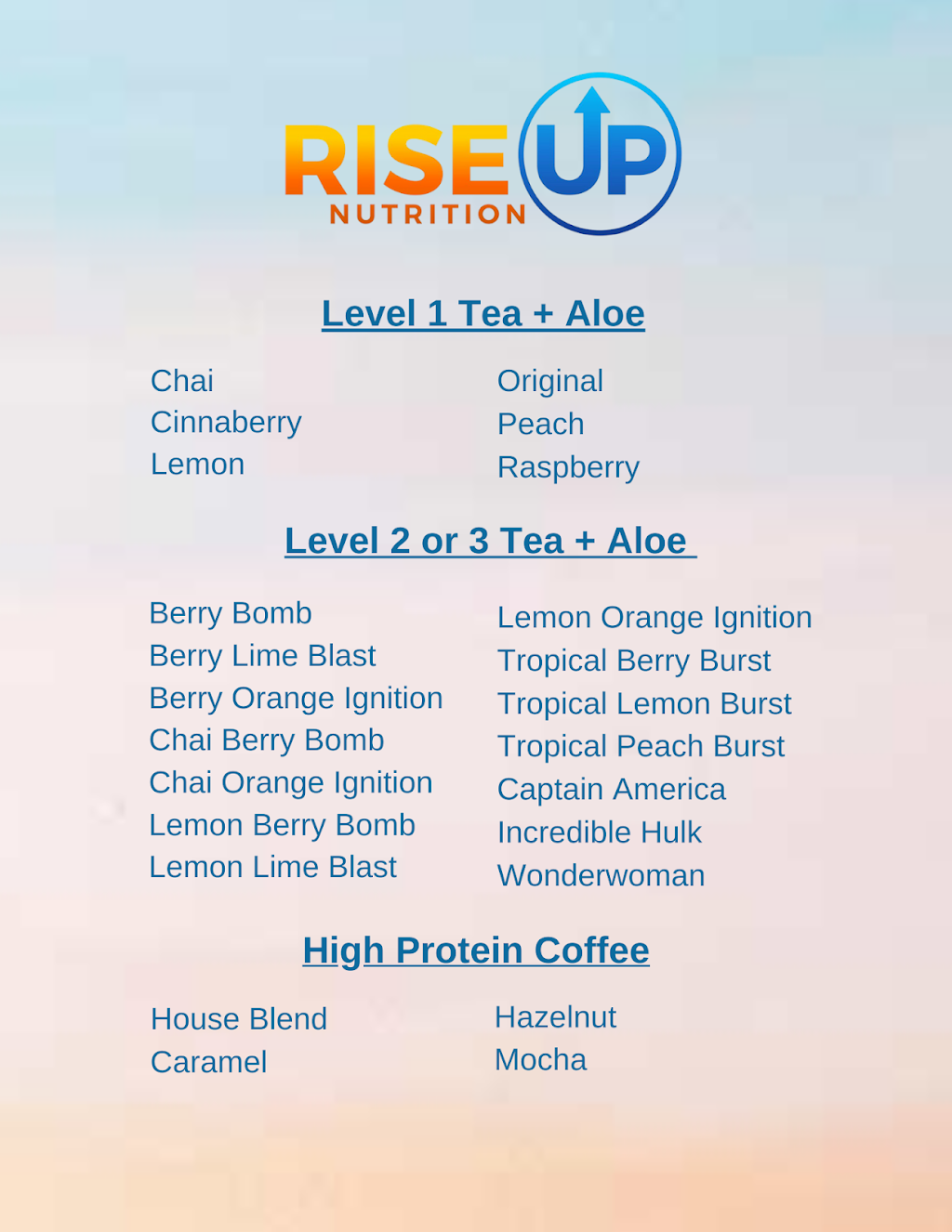 Rise Up Nutrition | restaurant | 319 E Jimmie Leeds Rd, Galloway, NJ 08205, USA | 6092416646 OR +1 609-241-6646