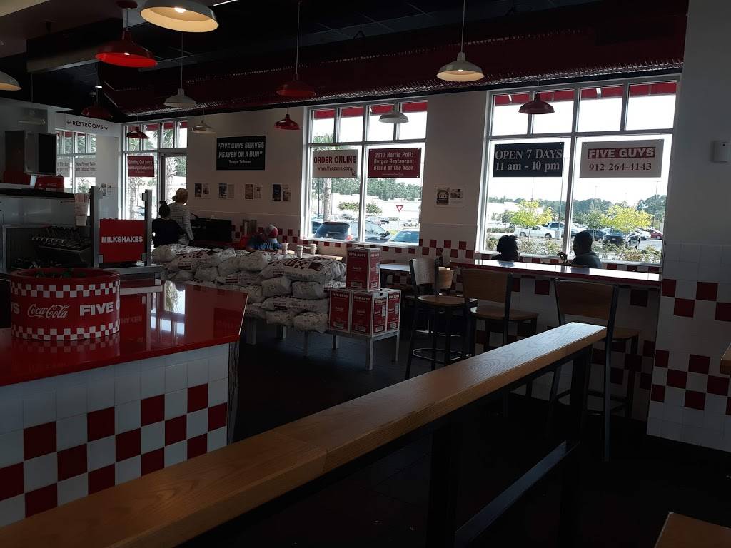 Five Guys Burgers and Fries | restaurant | 10425 Canal Rd, Brunswick, GA 31525, USA | 9122644143 OR +1 912-264-4143