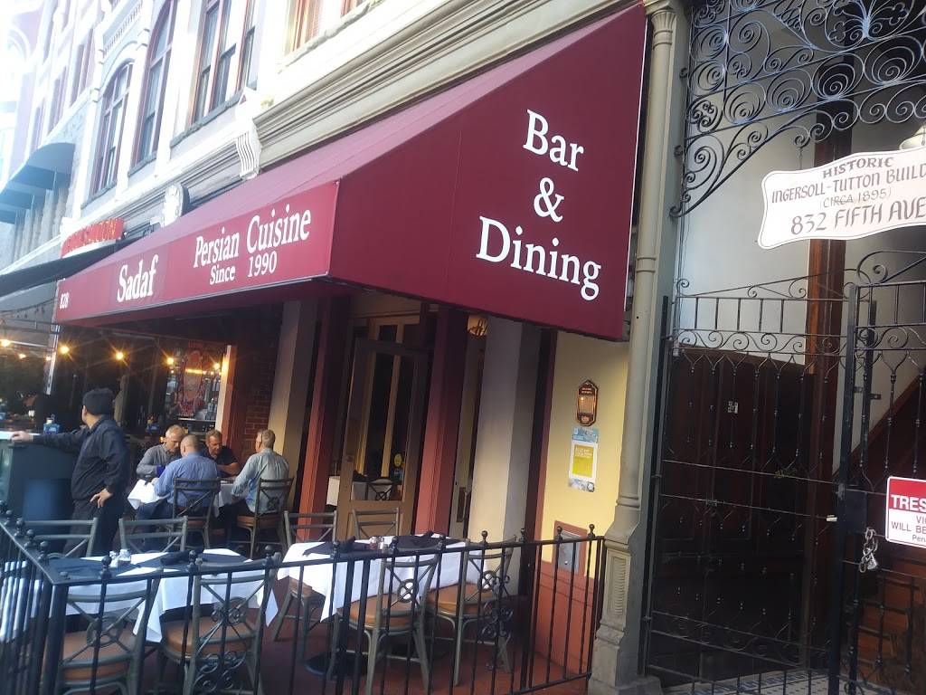 Sadaf Restaurant | restaurant | 828 Fifth Ave, San Diego, CA 92101, USA | 6193380008 OR +1 619-338-0008