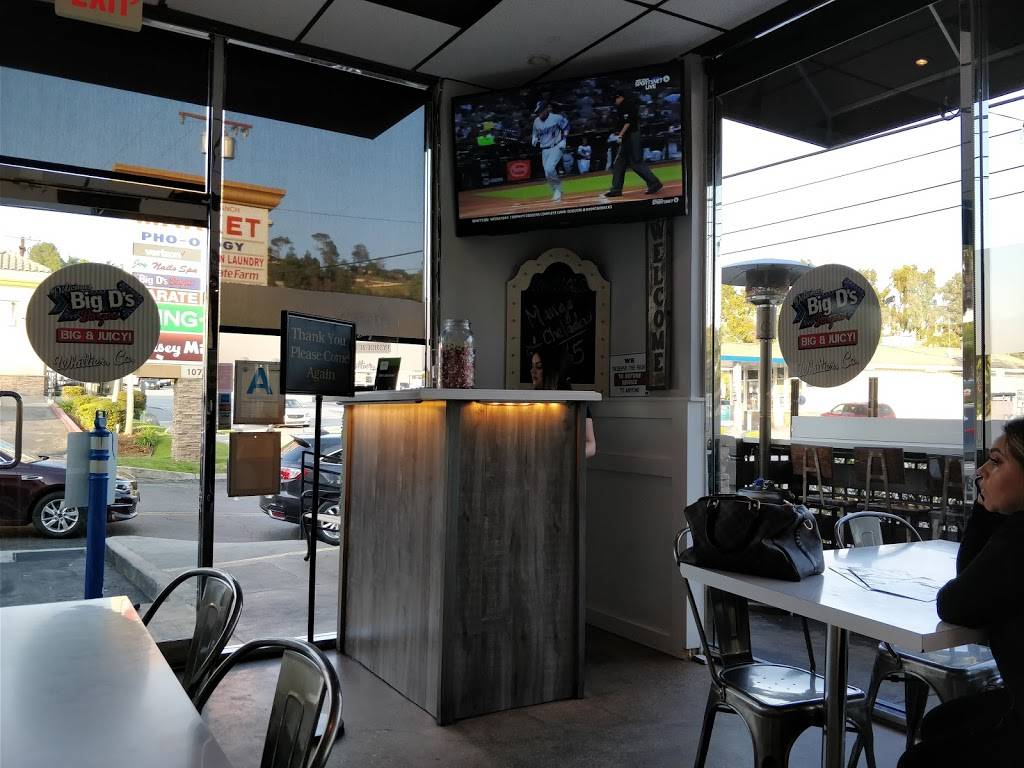 Delicious Big Ds Burgers inc | restaurant | 10722 Beverly Blvd SUITE V, Whittier, CA 90601, USA | 5626924000 OR +1 562-692-4000
