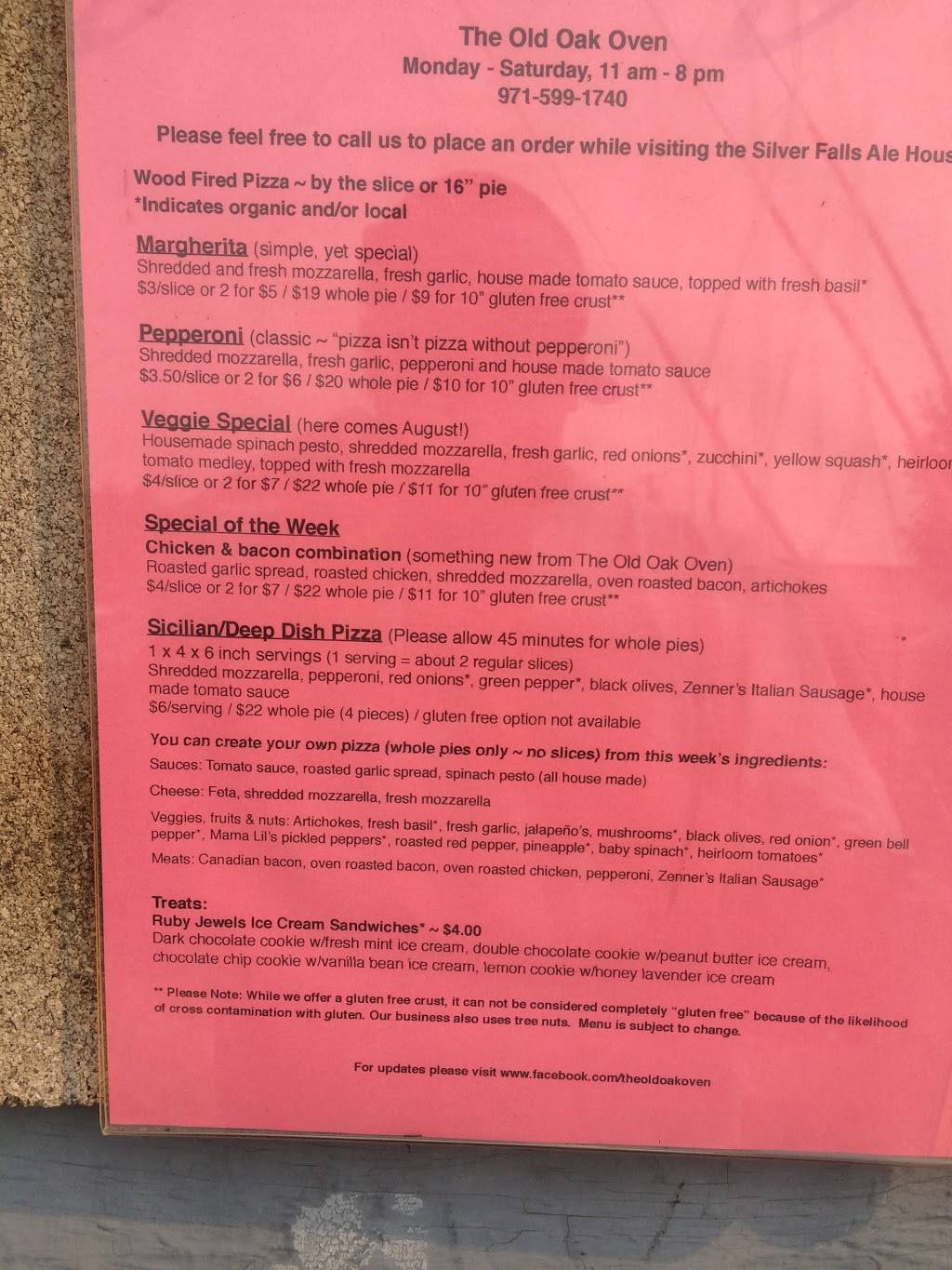 The Old Oak Oven | meal takeaway | 206 Jersey St, Silverton, OR 97381, USA | 9715991740 OR +1 971-599-1740