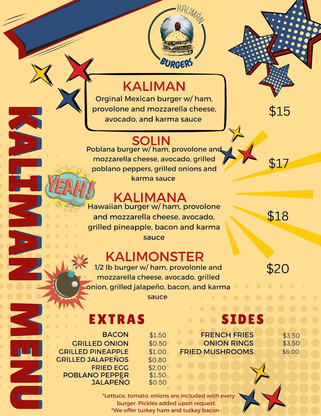 Kaliman Burgers (Food Truck) | restaurant | 14131 Tomball Pkwy, Houston, TX 77086, USA | 8322838946 OR +1 832-283-8946