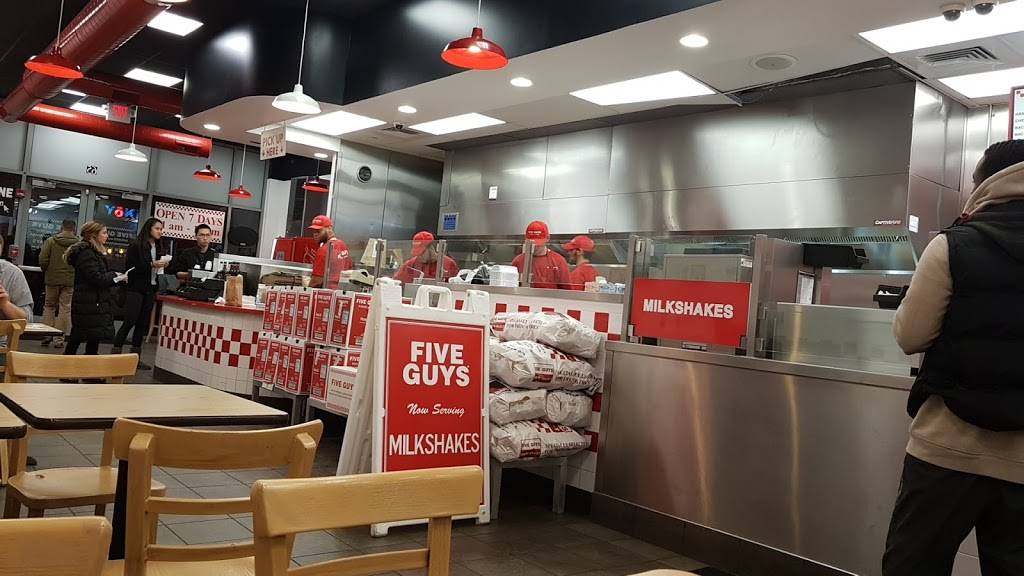 Five Guys | meal takeaway | 65 Station Landing, Medford, MA 02155, USA | 7818741250 OR +1 781-874-1250