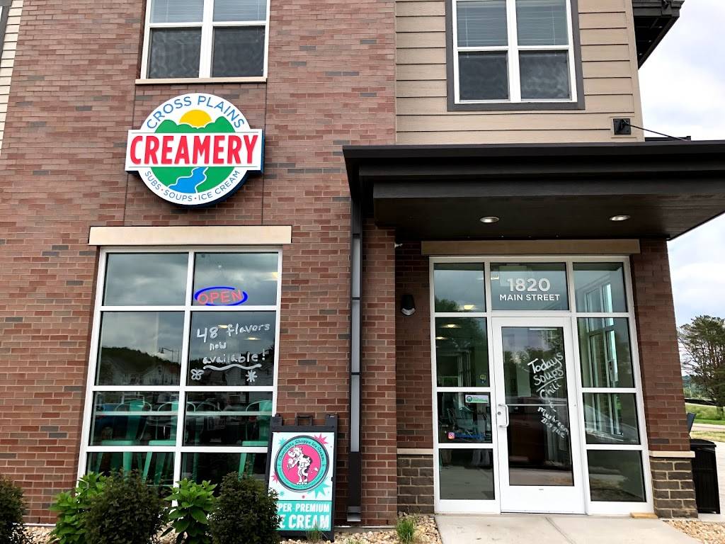 Cross Plains Creamery | restaurant | 1820 Main St, Cross Plains, WI 53528, USA | 6087980238 OR +1 608-798-0238