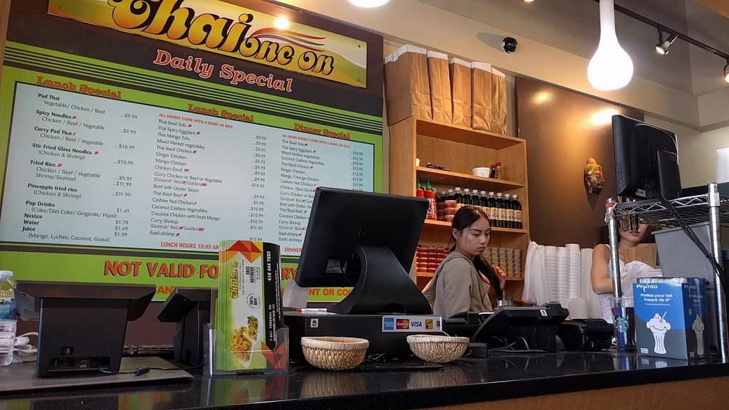 Thai One On | restaurant | 861 York Mills Rd, North York, ON M3B 1Y2, Canada | 4164447223 OR +1 416-444-7223