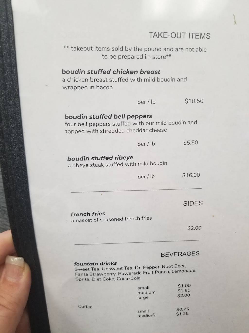 The Boudin Barn | restaurant | 12405 FM1764, Santa Fe, TX 77510, USA | 4093164101 OR +1 409-316-4101