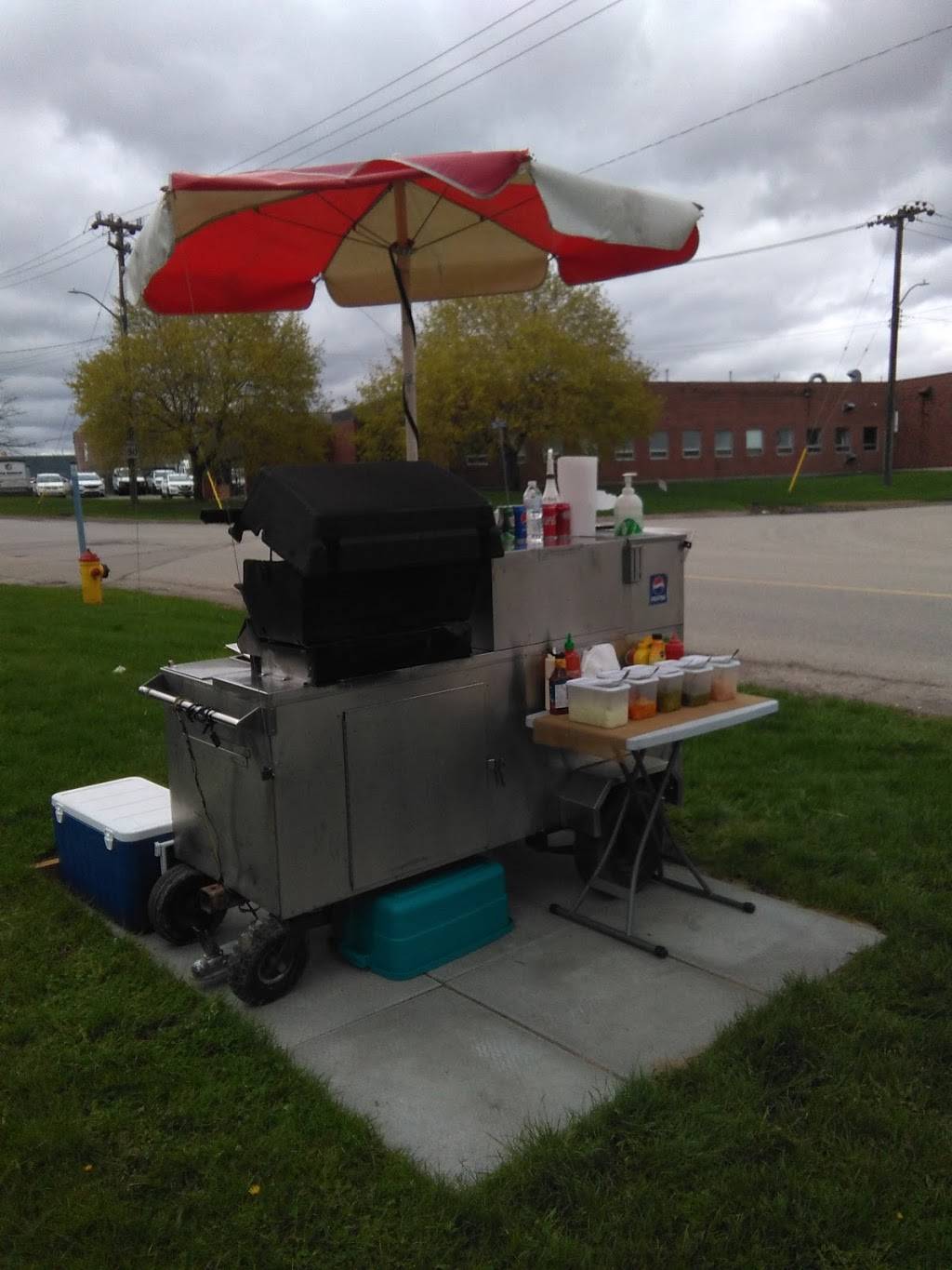 Mikes Sausage cart | meal takeaway | 250 Riverbend Dr, Kitchener, ON N2B 2E9, Canada | 2265058541 OR +1 226-505-8541