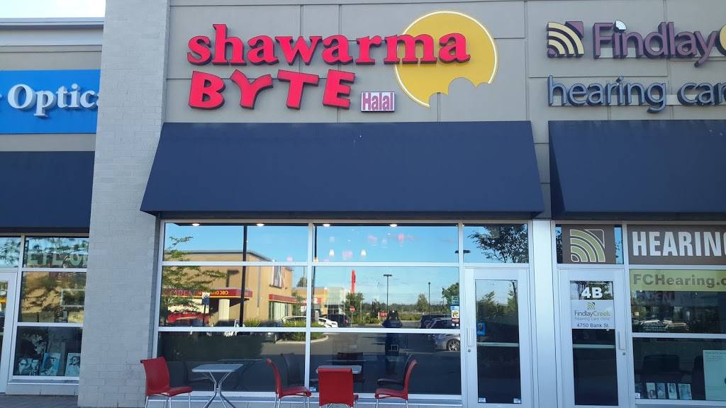 Shawarma Byte | restaurant | 4750 Bank St, Ottawa, ON K1T 0K8, Canada | 6138221114 OR +1 613-822-1114