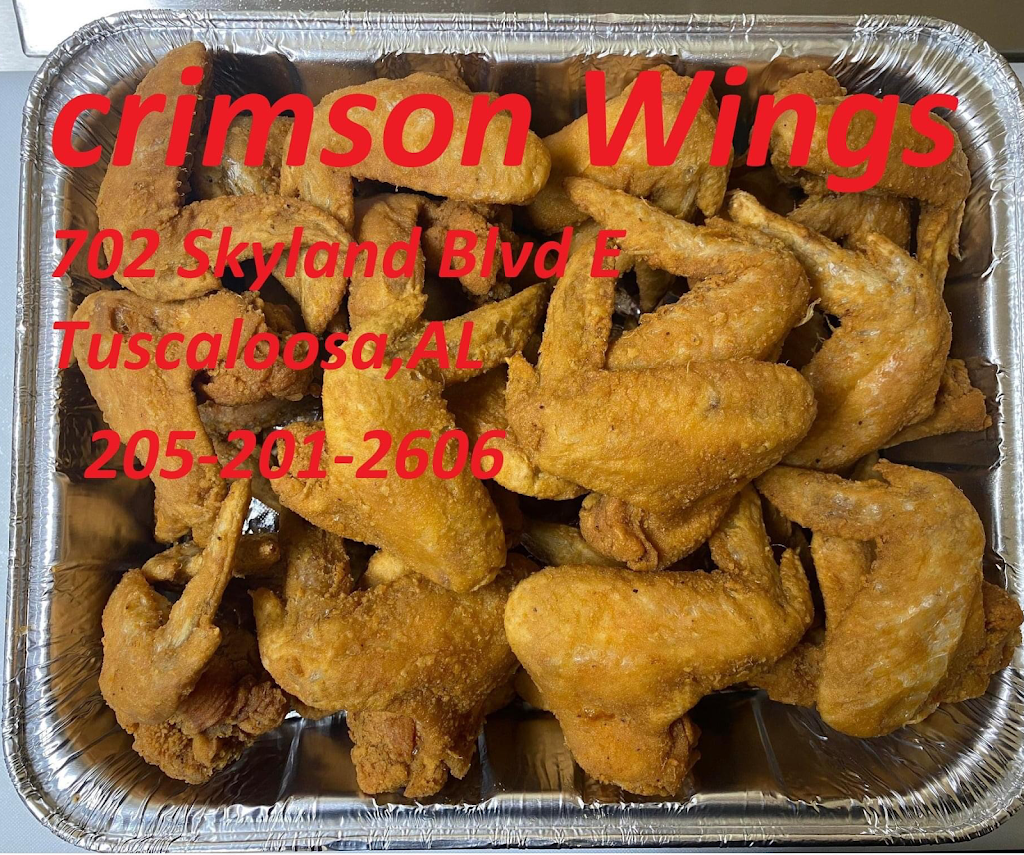 Crimson Wings | restaurant | 702 Skyland Blvd E, Tuscaloosa, AL 35405, USA | 2052012606 OR +1 205-201-2606