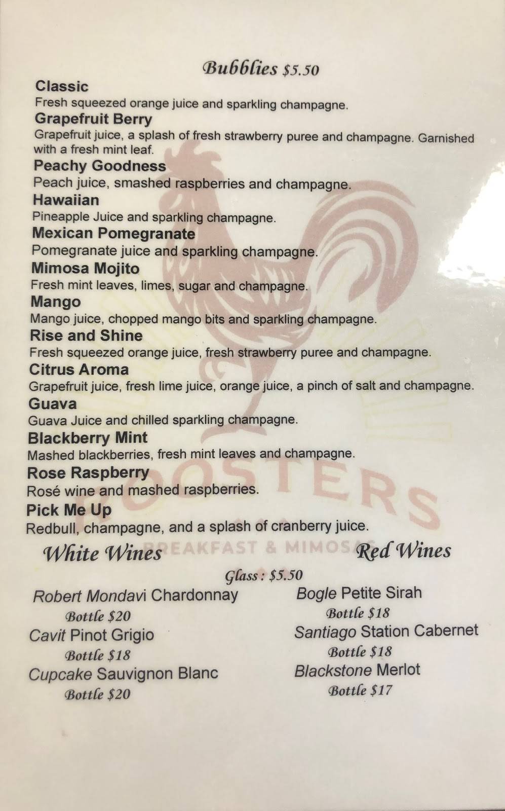 Roosters Breakfast and Mimosas | restaurant | 5493 Carlson Dr STE D, Sacramento, CA 95819, USA | 9165947281 OR +1 916-594-7281