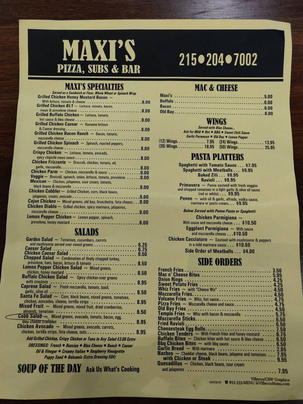 Maxis Pizza, Subs & Bar 1926 Liacouras Walk, Philadelphia PA, 1 | restaurant | 1926 Liacouras Walk, Philadelphia, PA 19122, USA | 2152047002 OR +1 215-204-7002