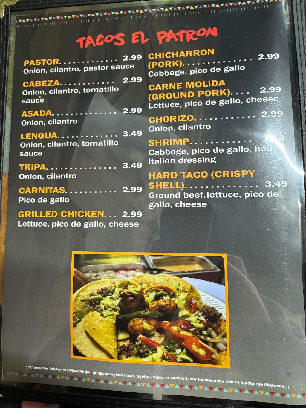 Tacos El Patron Taco Shop | restaurant | 5075 Main St Suite 4B, Spring Hill, TN 37174, USA | 6153028033 OR +1 615-302-8033