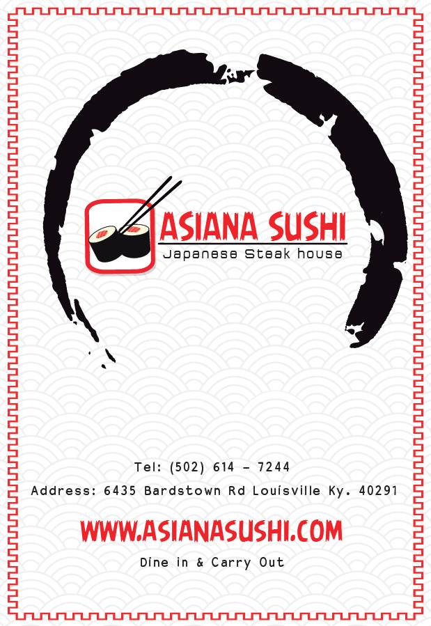 Asiana Sushi | restaurant | 6435 Bardstown Rd, Louisville, KY 40291, USA | 5026147244 OR +1 502-614-7244