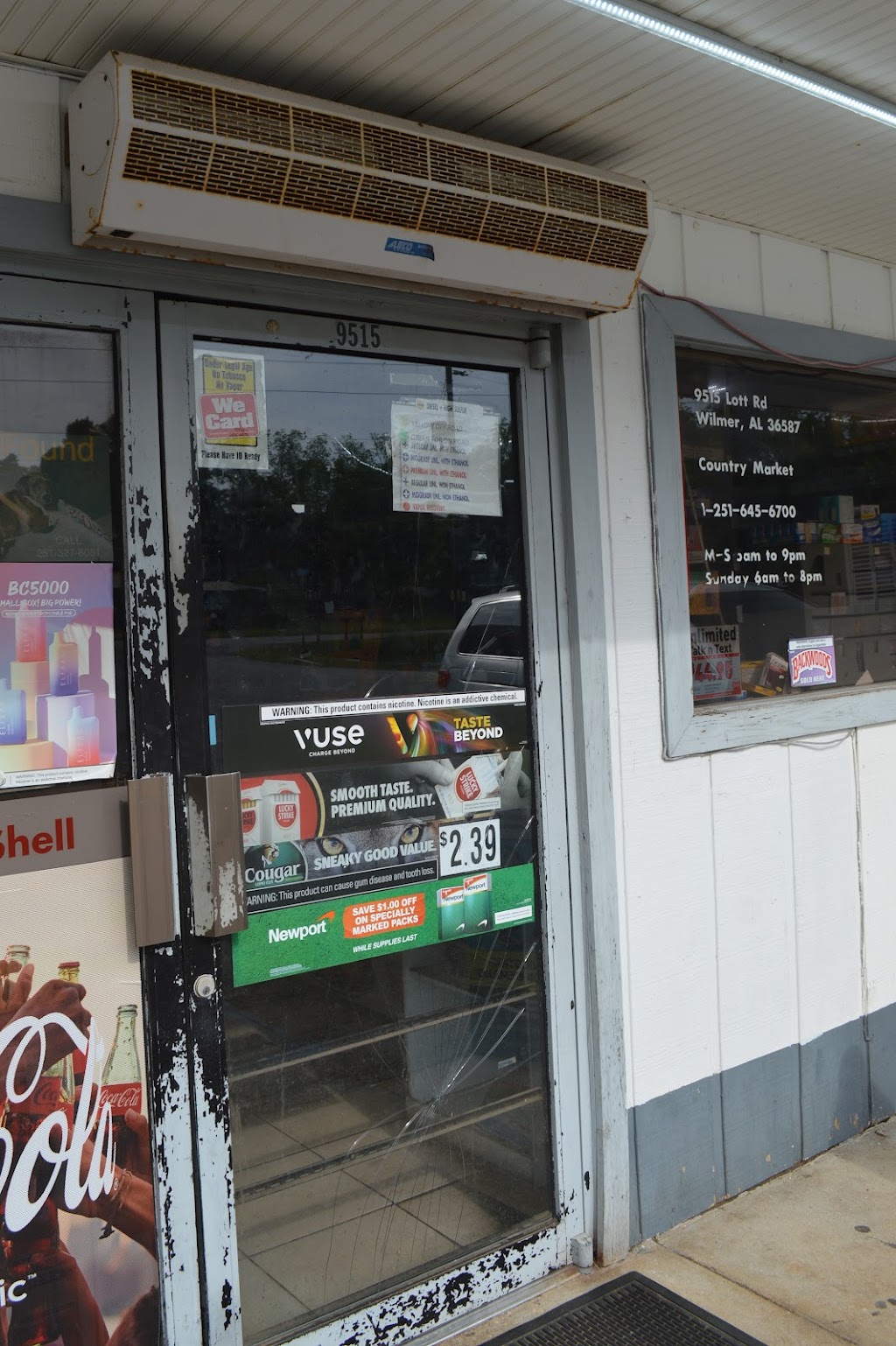 Shell | restaurant | 9515 Lott Rd, Wilmer, AL 36587, USA | 2516456700 OR +1 251-645-6700