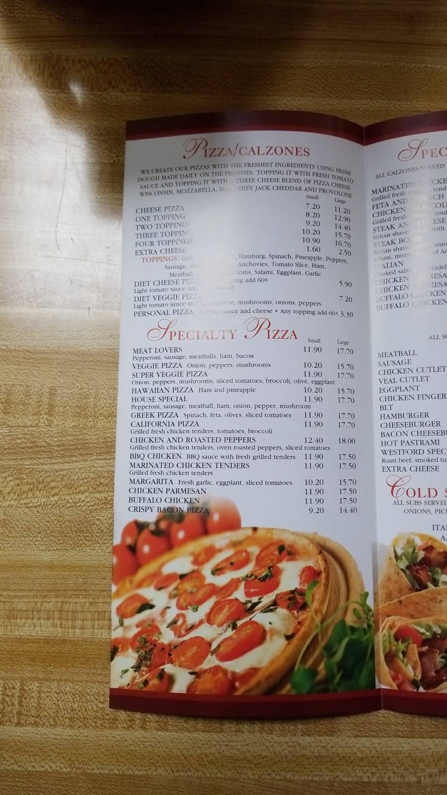 Westford House of Pizza | restaurant | 103 Main St, Westford, MA 01886, USA | 9786923247 OR +1 978-692-3247