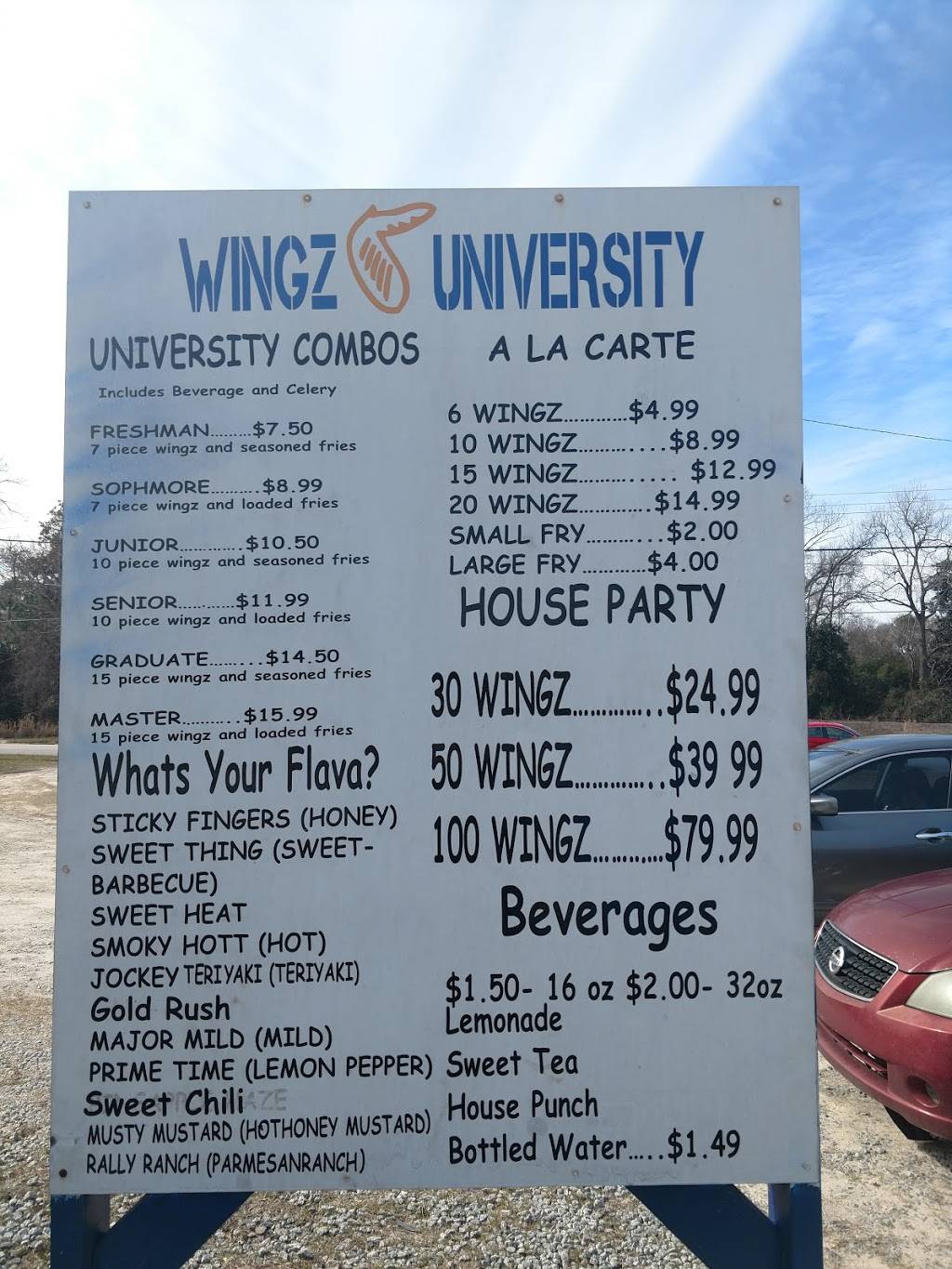 Wingz University | restaurant | 407 Fair Rd, Statesboro, GA 30458, USA | 9124890815 OR +1 912-489-0815