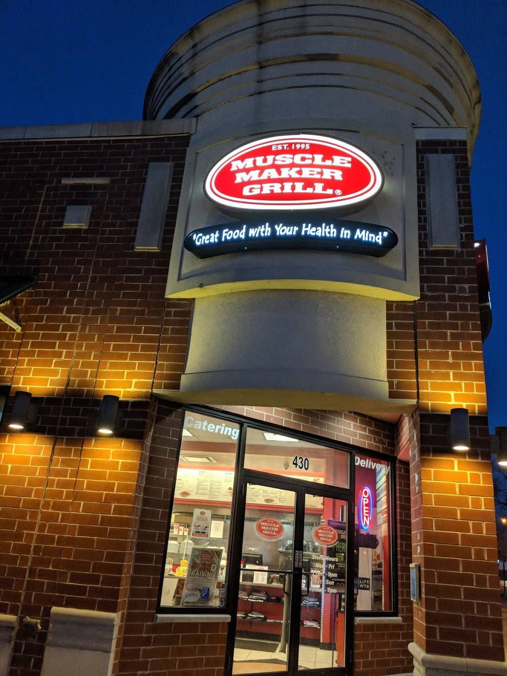 Muscle Maker Grill | restaurant | 430 Roosevelt Rd, Glen Ellyn, IL 60137, USA | 6307900000 OR +1 630-790-0000