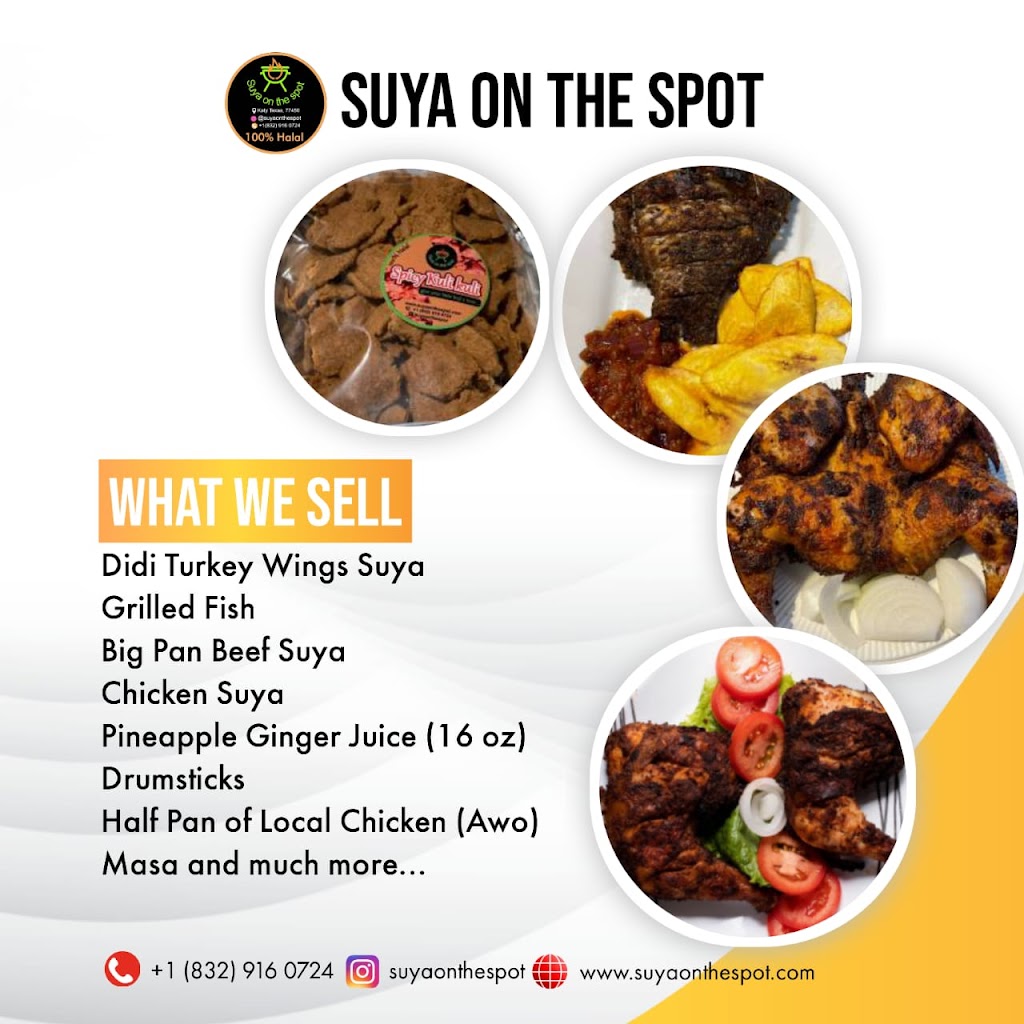 Suya on the spot | restaurant | 5814 Centennial Glen Dr, Katy, TX 77450, USA | 8329160724 OR +1 832-916-0724