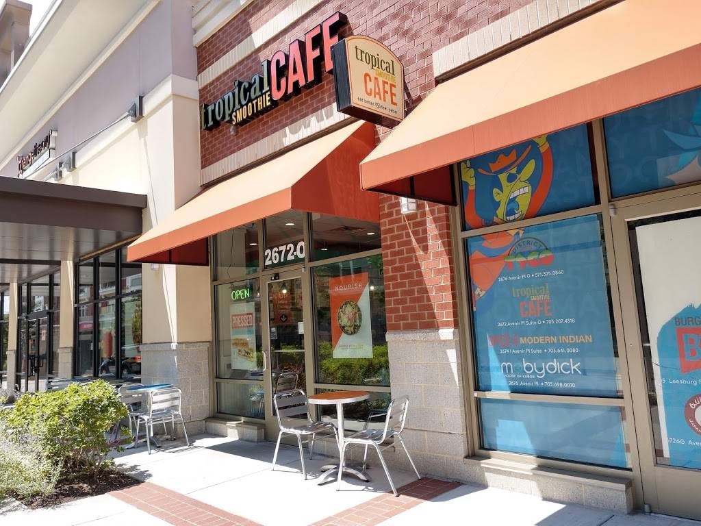 Tropical Smoothie Cafe | restaurant | 2672 Avenir Pl Suite O, Vienna, VA 22180, USA | 7032074318 OR +1 703-207-4318