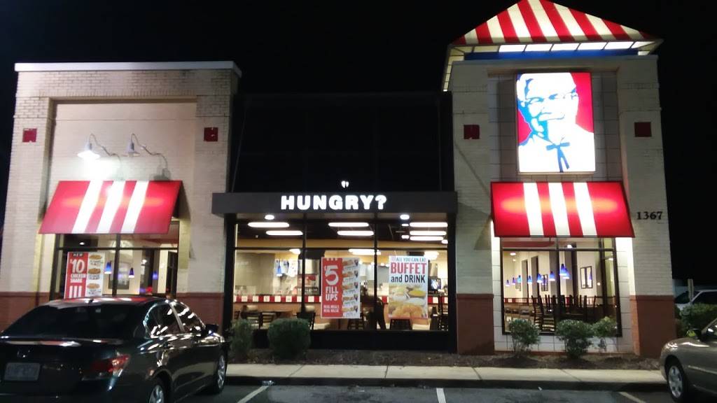 KFC | restaurant | 1367 W Floyd Baker Blvd, Gaffney, SC 29341, USA | 8644897011 OR +1 864-489-7011
