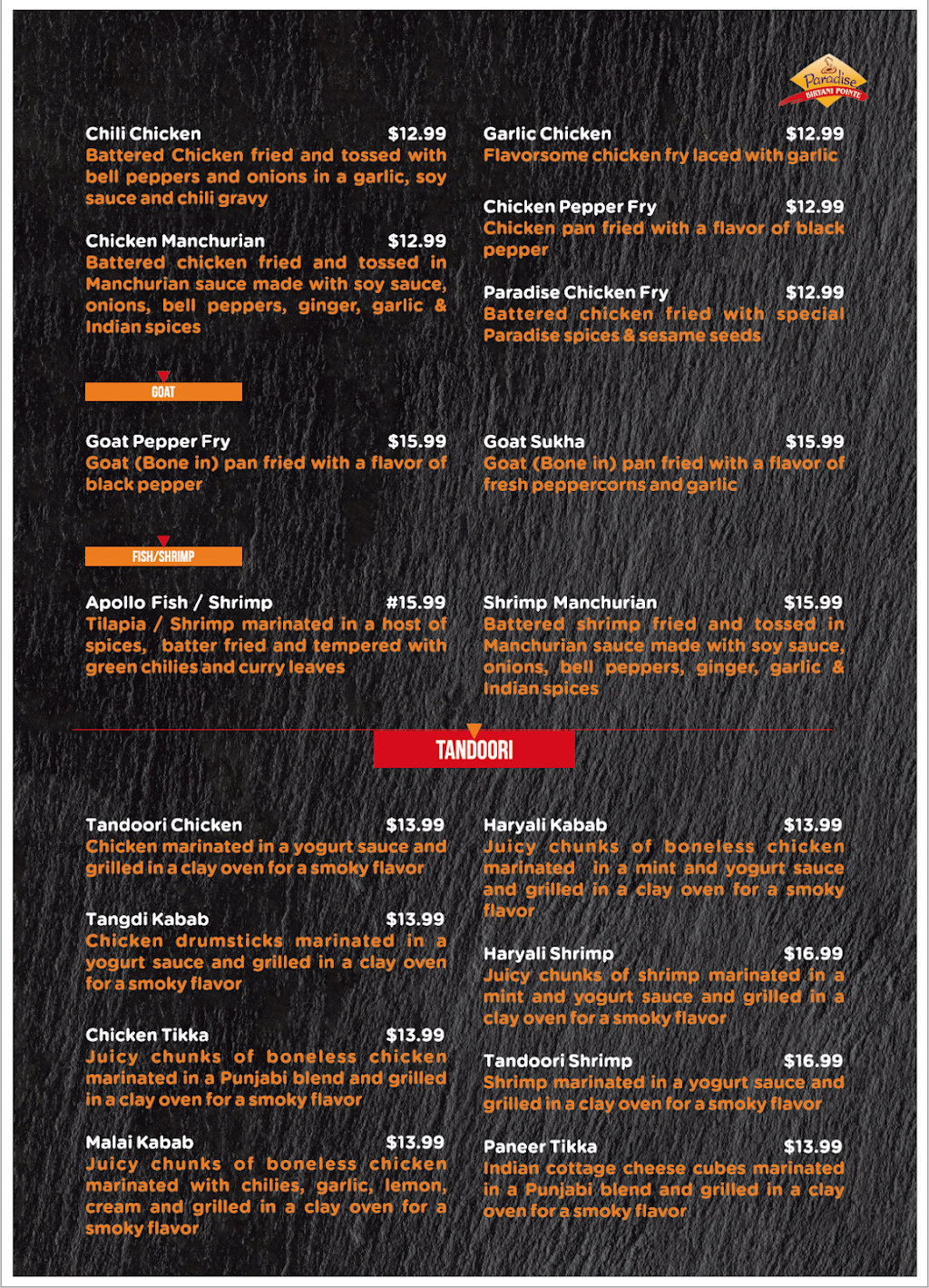 Paradise Biryani Pointe | restaurant | 5747 Chevrolet Blvd, Parma, OH 44130, USA | 4403455599 OR +1 440-345-5599