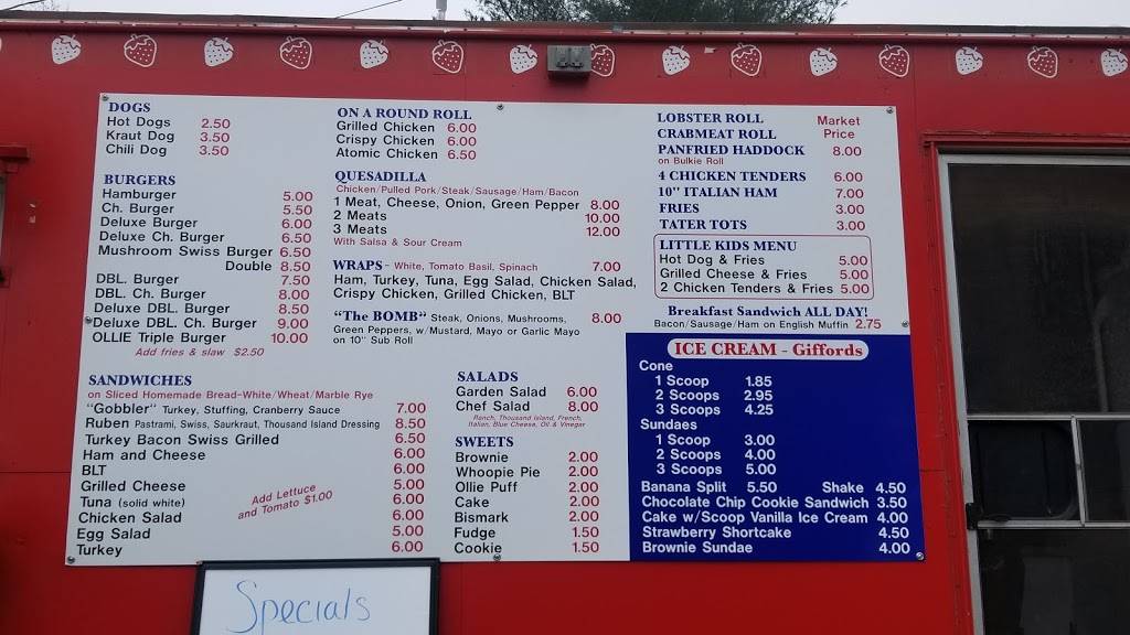 Ollies | meal takeaway | 14 Washington Rd, Waldoboro, ME 04572, USA | 2077908064 OR +1 207-790-8064