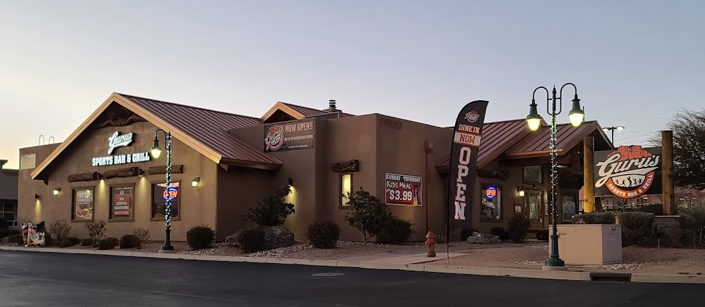 Guru’s Sports Bar & Grill | restaurant | 1091 N Bluff St STE 1400, St. George, UT 84770, USA | 4352754248 OR +1 435-275-4248