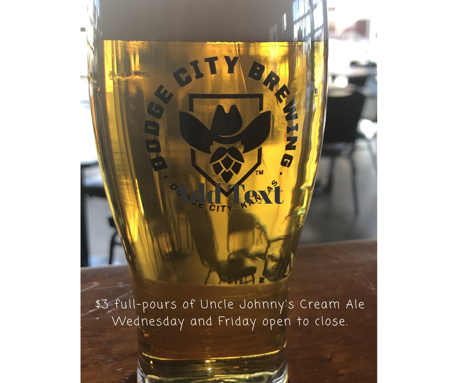 Dodge City Brewing | restaurant | 701 3rd Ave, Dodge City, KS 67801, USA | 6203713999 OR +1 620-371-3999