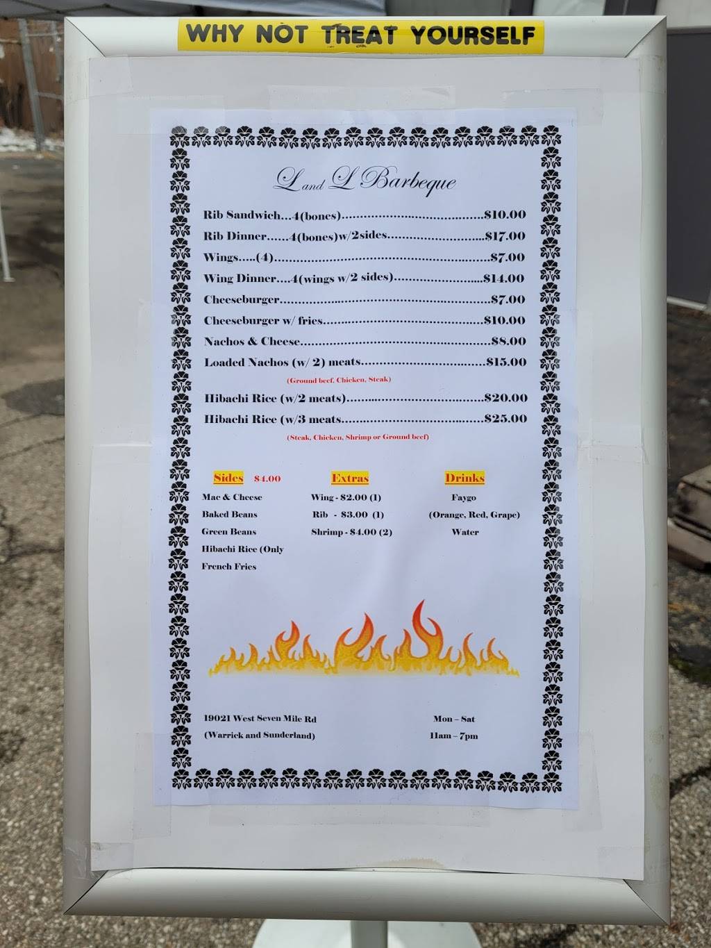 L and L Barbeque | restaurant | 19021 W 7 Mile Rd, Detroit, MI 48219, USA | 3139779485 OR +1 313-977-9485