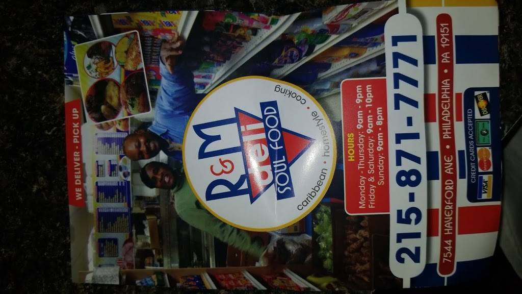 R&M Market & Soul Food | restaurant | 7544 Haverford Ave, Philadelphia, PA 19151, USA | 2158717771 OR +1 215-871-7771