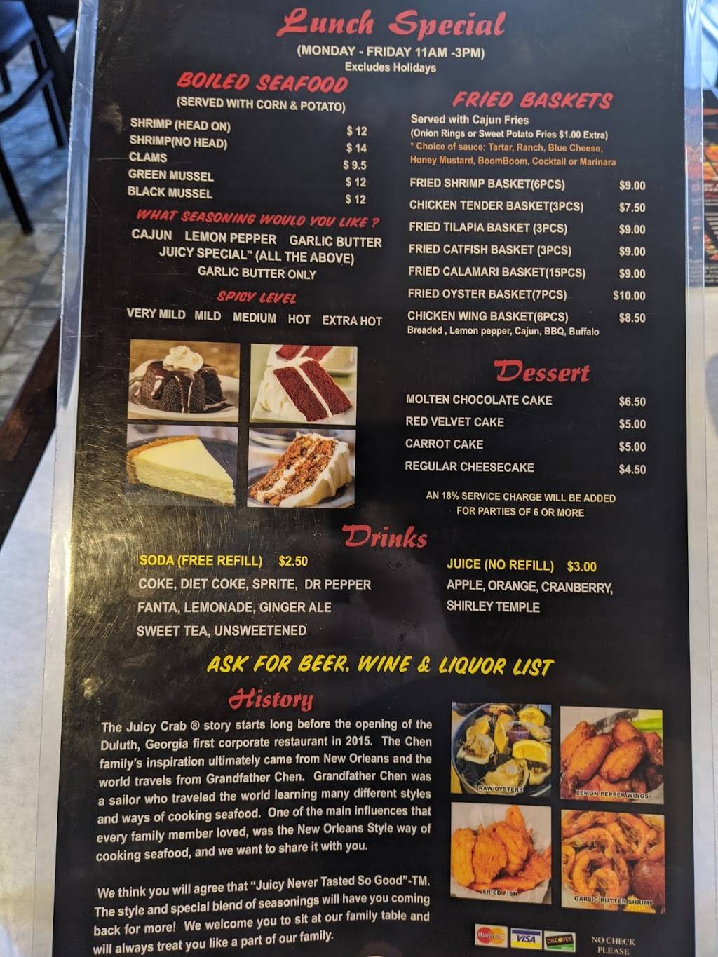 The Juicy Crab | restaurant | 1800 McFarland Blvd E #218, Tuscaloosa, AL 35404, USA | 2054699698 OR +1 205-469-9698