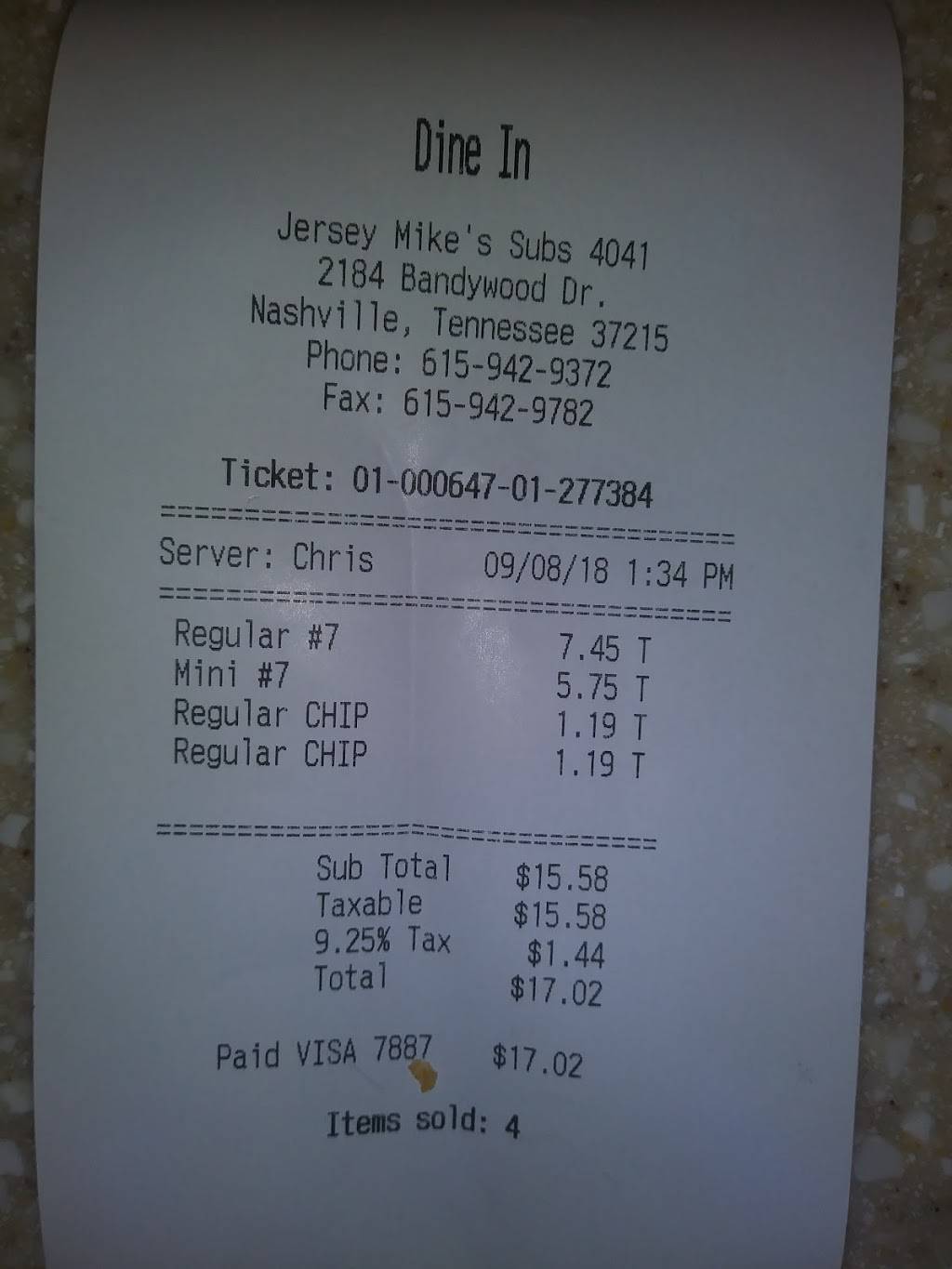 Jersey Mikes Subs | meal takeaway | 2184 Bandywood Dr, Nashville, TN 37215, USA | 6159429372 OR +1 615-942-9372