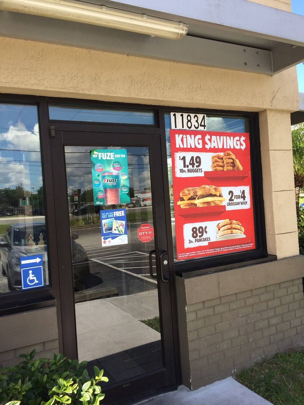 Burger King | restaurant | 11834 E Colonial Dr, Orlando, FL 32826, USA | 4072811164 OR +1 407-281-1164