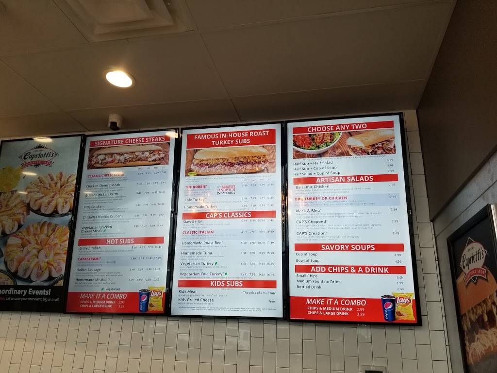 Capriottis | restaurant | 902 Roby Dr, Hammond, IN 46320, USA | 2193700222 OR +1 219-370-0222