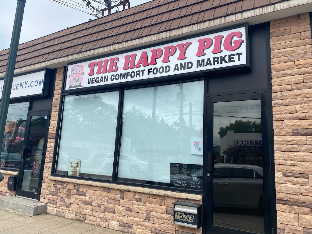 The Happy Pig Vegan Comfort Food and Market | restaurant | 1503 Bellmore Ave, North Bellmore, NY 11710, USA | 5166365040 OR +1 516-636-5040