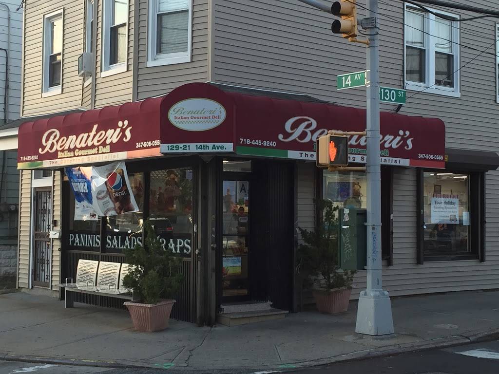 Benateris Italian Gourmet Deli & Catering | restaurant | 129-21 14th Ave, College Point, NY 11356, USA | 7184459240 OR +1 718-445-9240