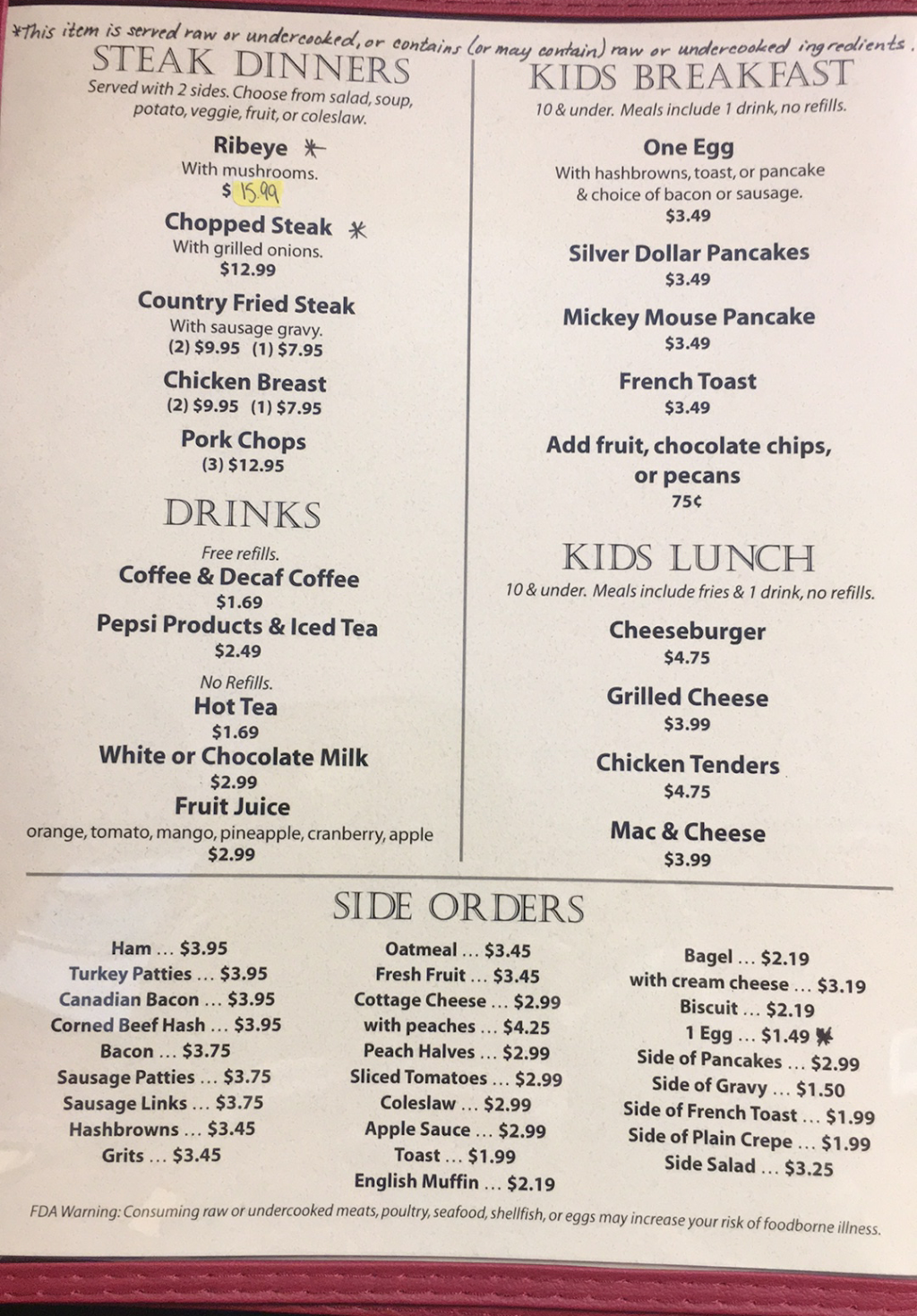 Little Chefs Pancake House | restaurant | 825 N Wayne St, Angola, IN 46703, USA | 2603195684 OR +1 260-319-5684