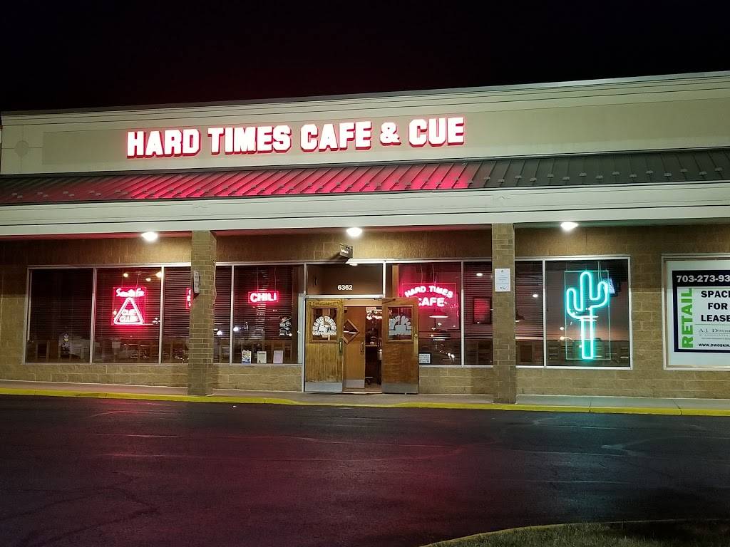 Hard Times Cafe | restaurant | 6362 Springfield Plaza, Springfield, VA 22150, USA | 7039135600 OR +1 703-913-5600
