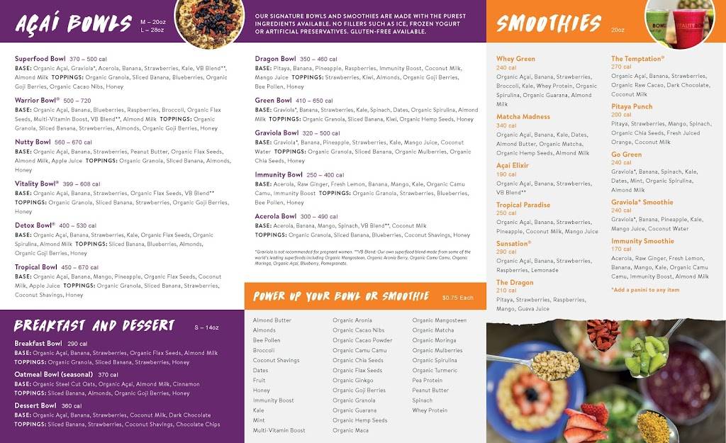 Vitality Bowls Plano | restaurant | 2100 Dallas Pkwy Suite 132, Plano, TX 75093, USA | 4699690088 OR +1 469-969-0088