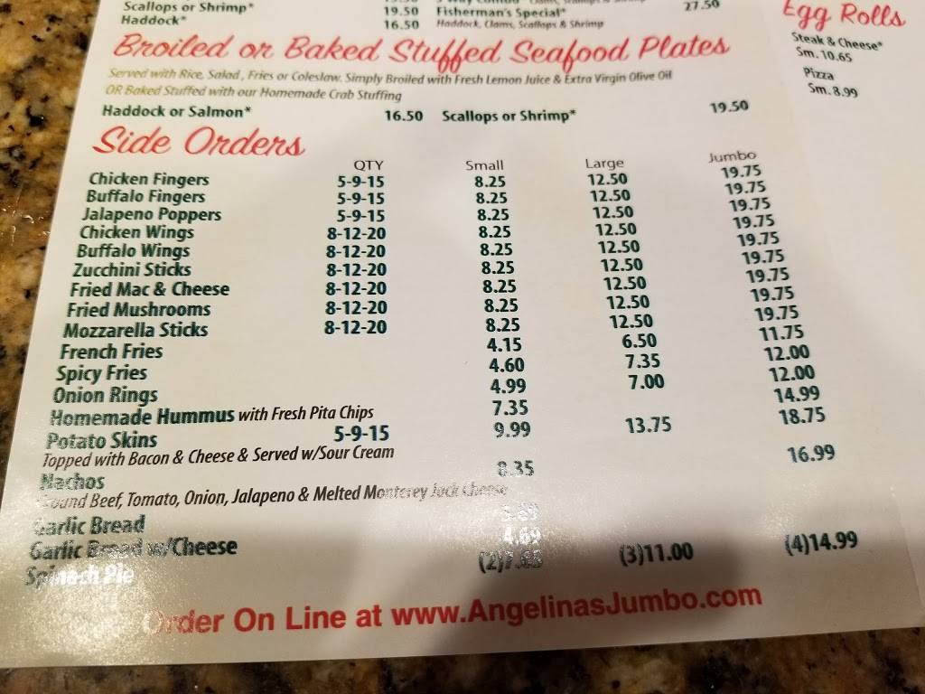 Angelinas Braintree | restaurant | 419 Elm St, Braintree, MA 02184, USA | 7818437827 OR +1 781-843-7827