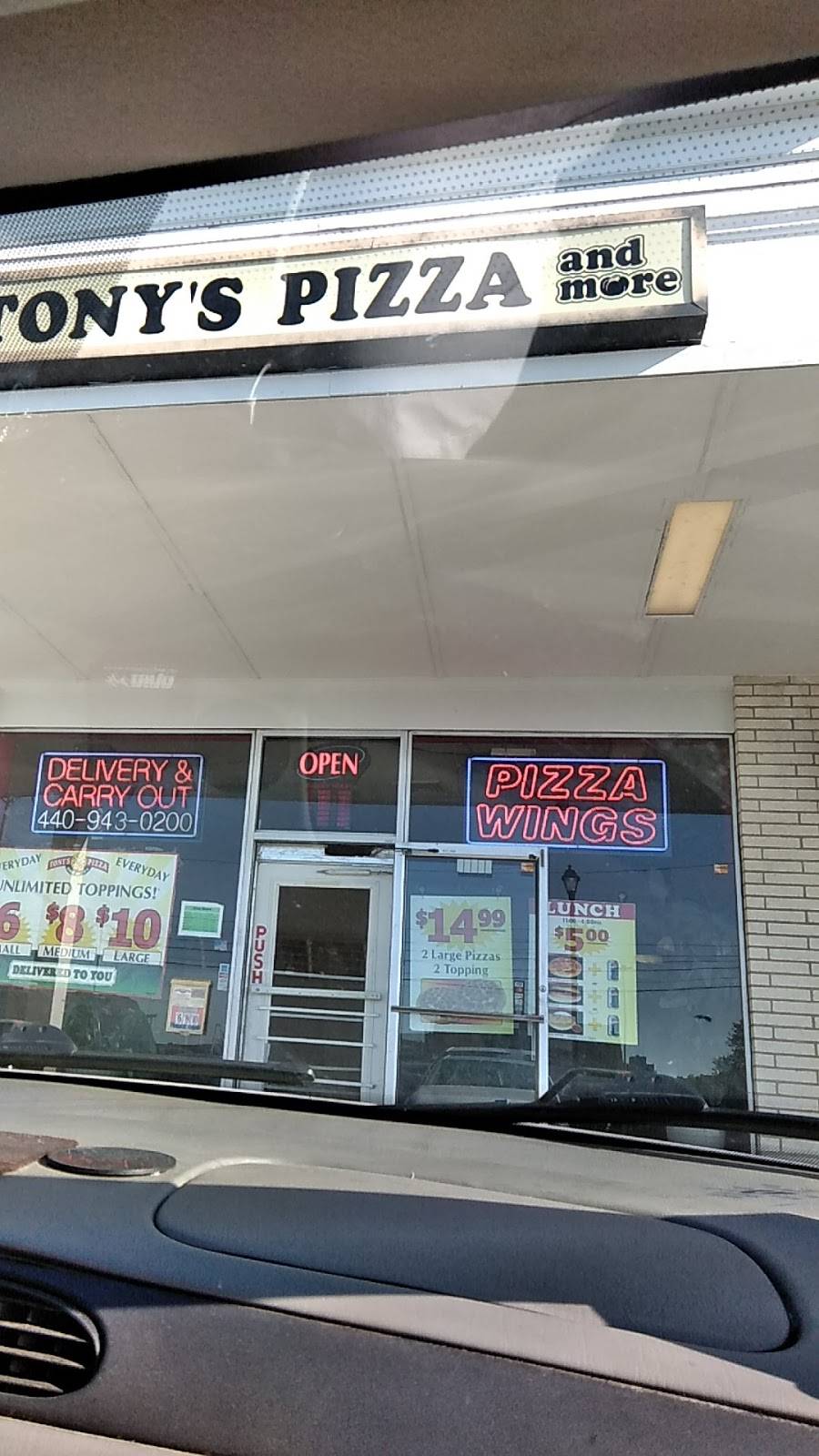 Tonys Pizza & More | restaurant | 27940 Chardon Rd, Willoughby Hills, OH 44092, USA | 4409430200 OR +1 440-943-0200