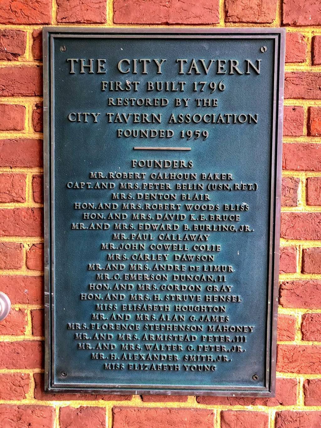City Tavern | restaurant | 3206 M St NW, Washington, DC 20007, USA | 2023378770 OR +1 202-337-8770