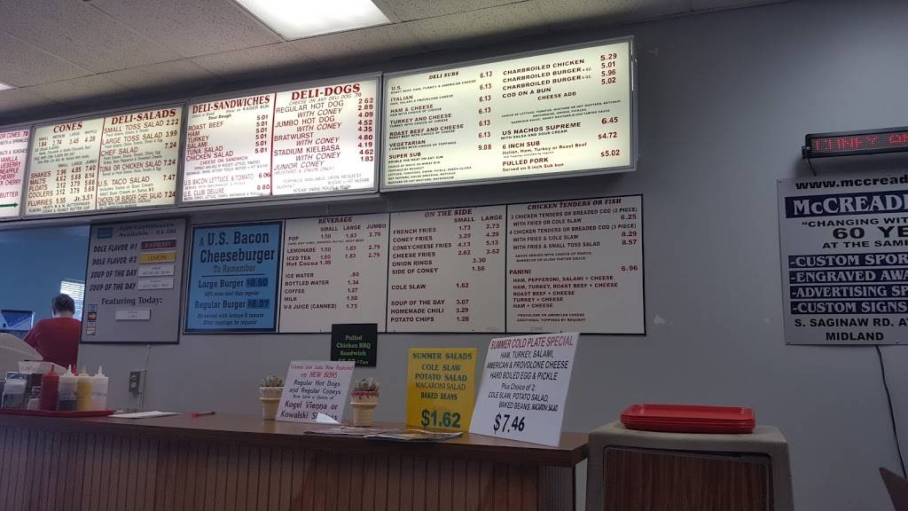 US Coney & Cone | restaurant | 601 S Saginaw Rd, Midland, MI 48640, USA | 9898325395 OR +1 989-832-5395