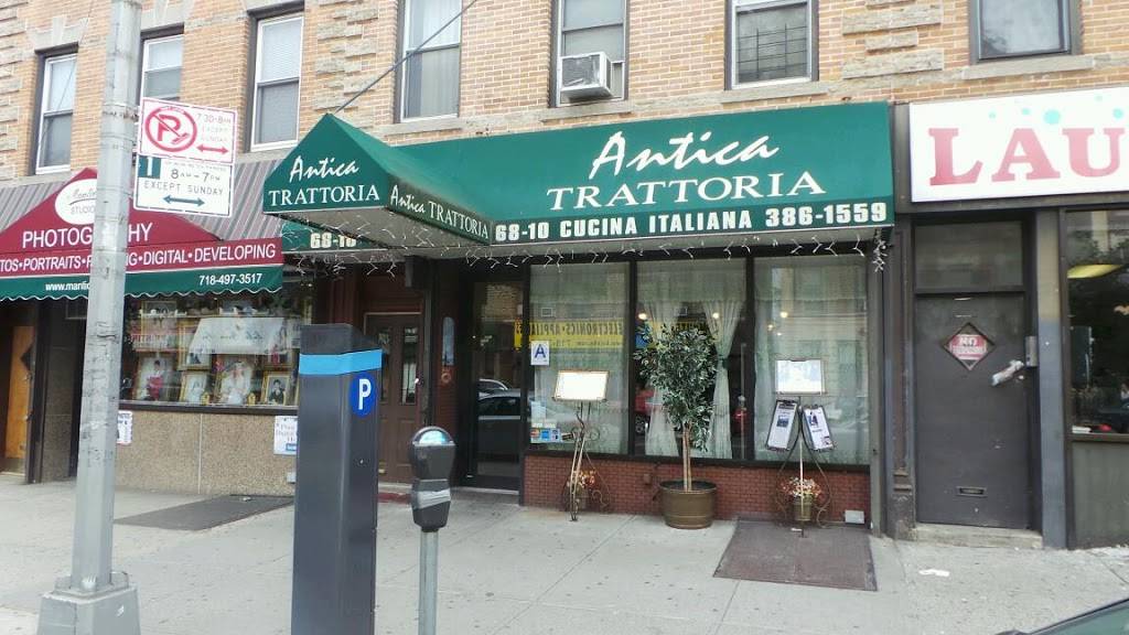 Antica Trattoria | restaurant | 68-10 Fresh Pond Rd, Ridgewood, NY 11385, USA | 7183861559 OR +1 718-386-1559