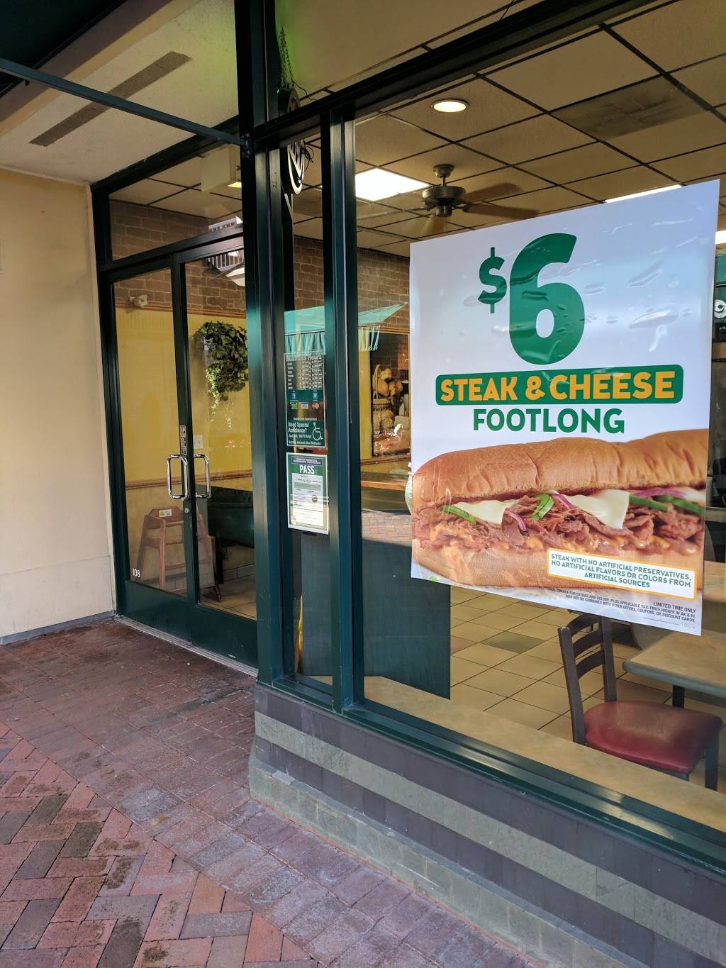 Subway Restaurants | restaurant | 2 Orinda Theatre Square #108, Orinda, CA 94563, USA | 5106016400 OR +1 510-601-6400