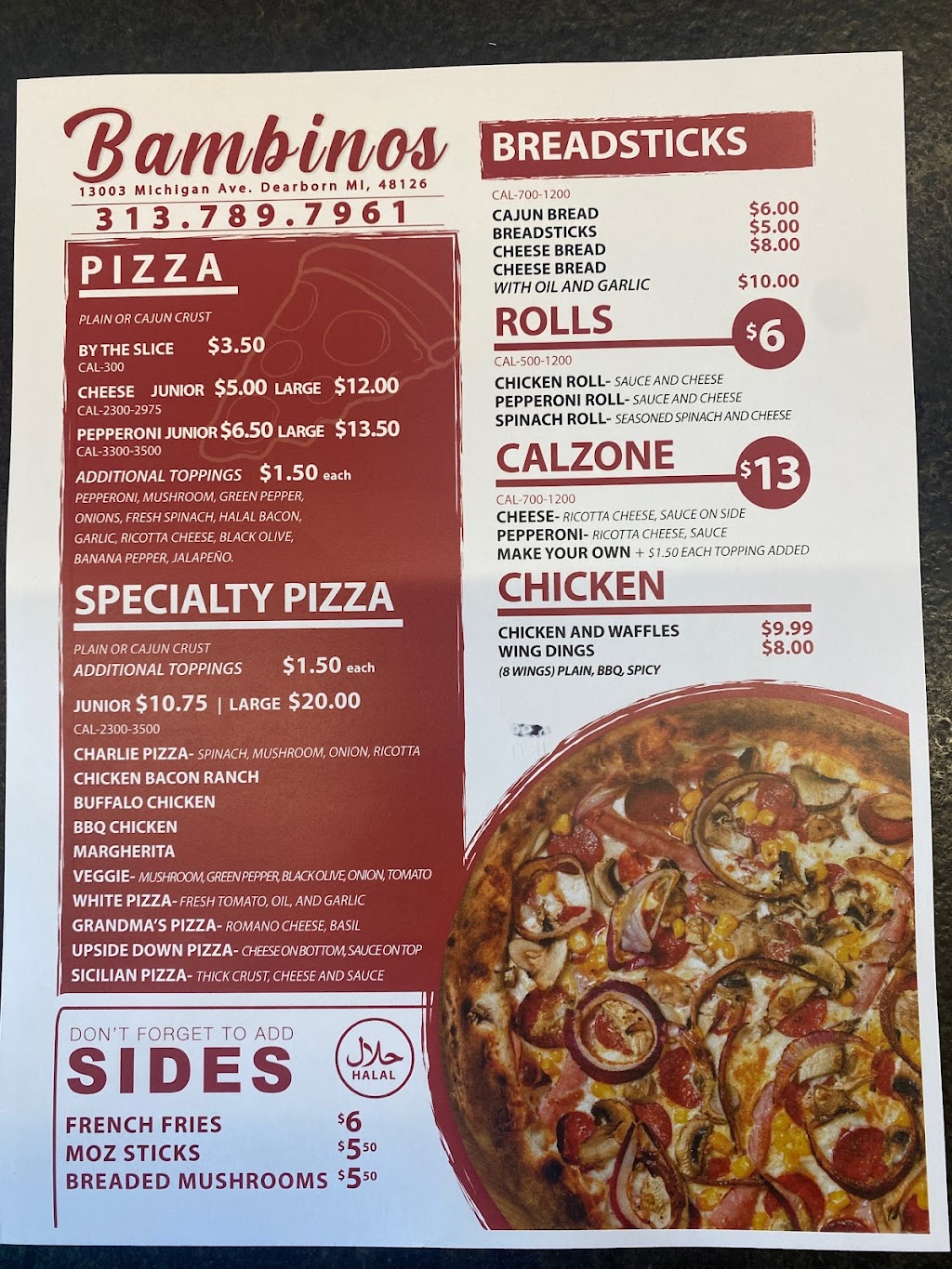 Chesters Chicken and Bambinos Pizza | restaurant | 13003 Michigan Ave, Dearborn, MI 48126, USA | 3137897961 OR +1 313-789-7961
