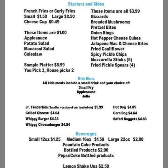 Whippy Dip | restaurant | 209 E South St, Monroeville, IN 46773, USA | 2606232101 OR +1 260-623-2101