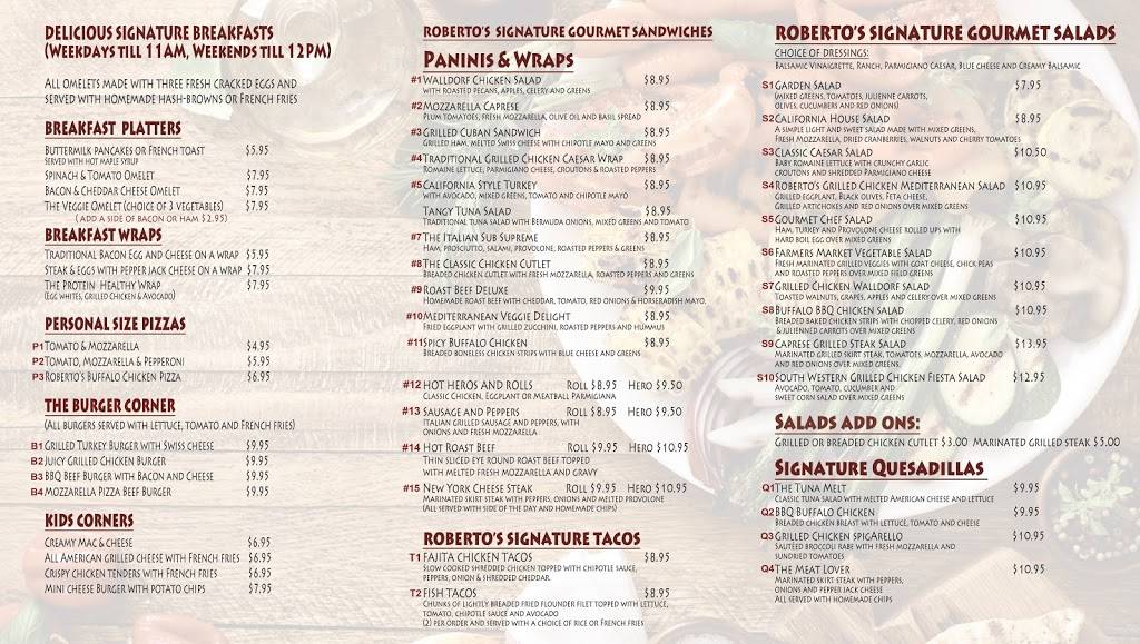 Robertos Gourmet Kitchen | restaurant | 2048 Victory Blvd, Staten Island, NY 10314, USA | 7185247530 OR +1 718-524-7530
